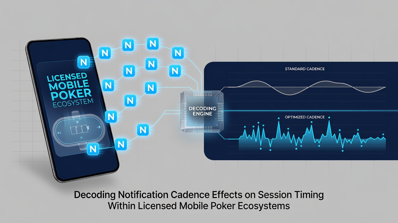 Data dashboard displaying poker session analytics linked to notification timing logs