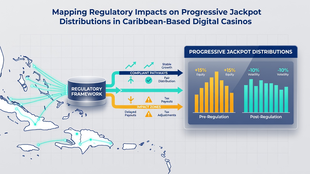 Detailed chart of progressive jackpot regulatory impacts in Caribbean casinos